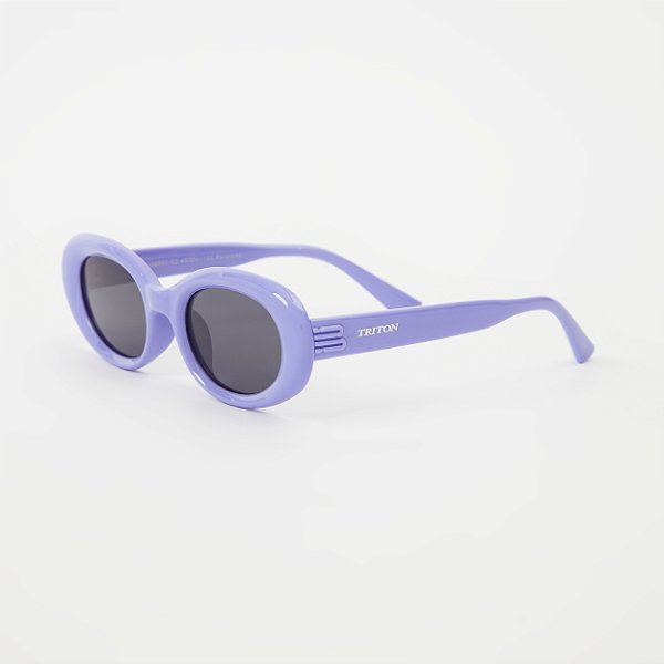 ÓCULOS DE SOL TRITON EYEWEAR INFANTIL OVAL ACETATO LILÁS
