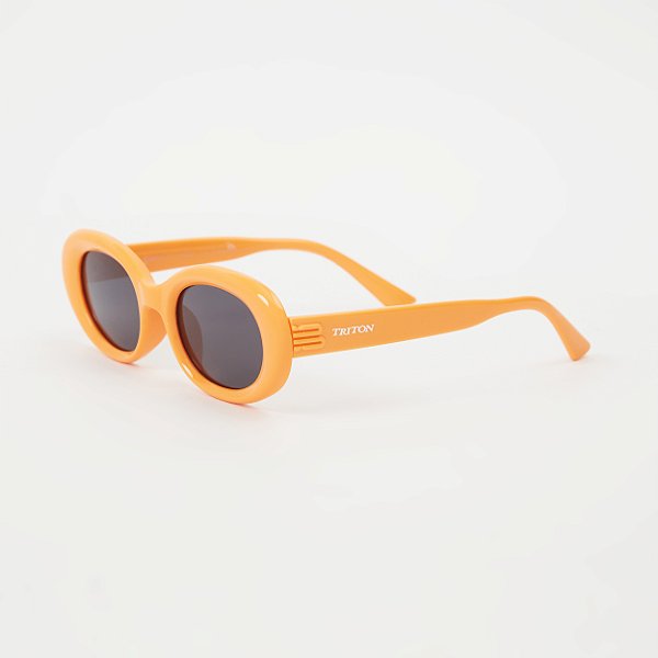ÓCULOS DE SOL TRITON EYEWEAR INFANTIL OVAL ACETATO LARANJA