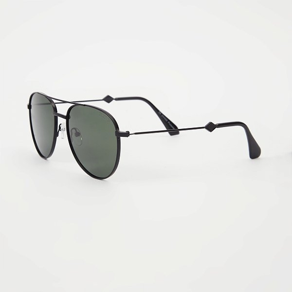 ÓCULOS DE SOL TRITON EYEWEAR POLARIZADO AVIADOR METAL PRETO