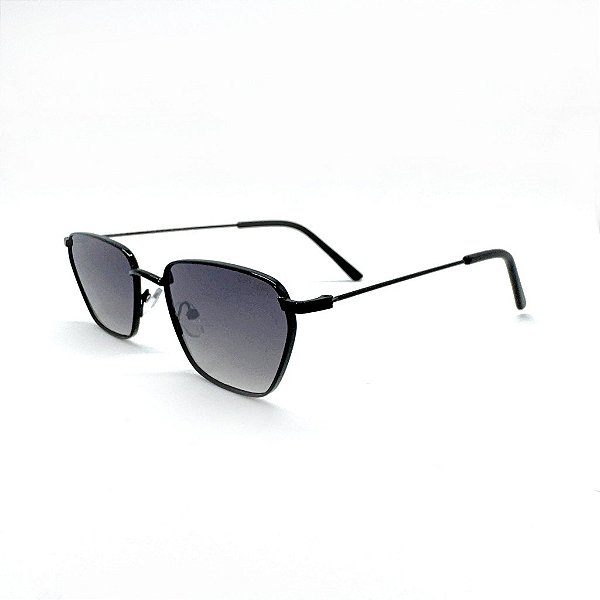 ÓCULOS DE SOL TRITON EYEWEAR QUADRADO METAL PRETO