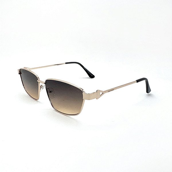 ÓCULOS DE SOL TRITON EYEWEAR QUADRADO METAL DOURADO