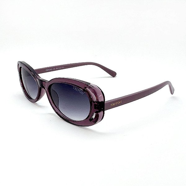 ÓCULOS DE SOL TRITON EYEWEAR RETRÔ ACETATO LILÁS