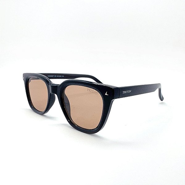 ÓCULOS DE SOL TRITON EYEWEAR QUADRADO ACETATO AZUL ESCURO