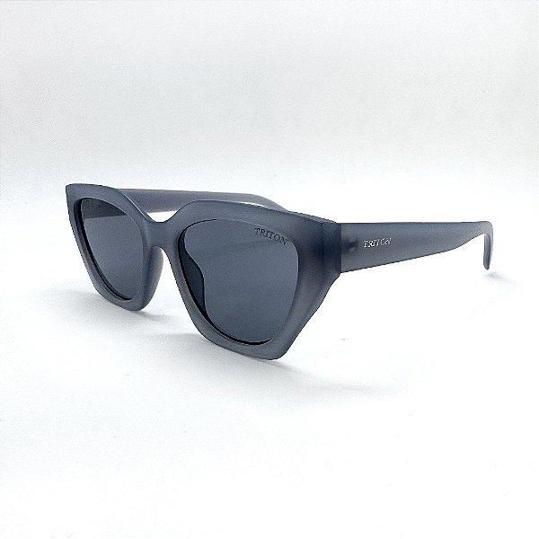 ÓCULOS DE SOL TRITON EYEWEAR GATINHO ACETATO CINZA