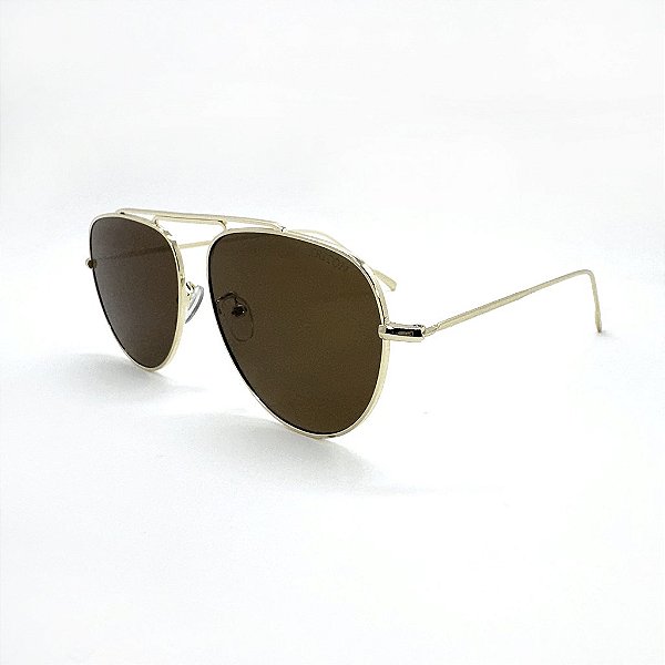 ÓCULOS DE SOL TRITON EYEWEAR AVIADOR METAL DOURADO