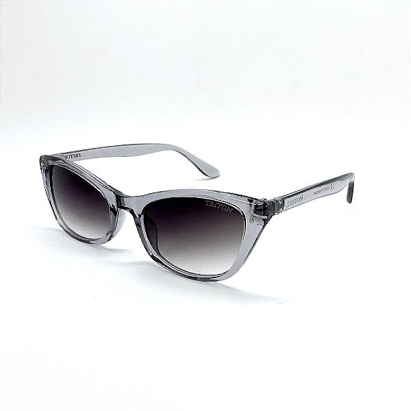 ÓCULOS DE SOL TRITON EYEWEAR GATINHO ACETATO CINZA