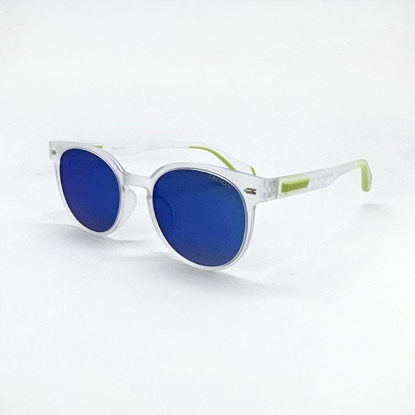 ÓCULOS DE SOL TRITON EYEWEAR POLARIZADO REDONDO ACETATO TRANSPARENTE
