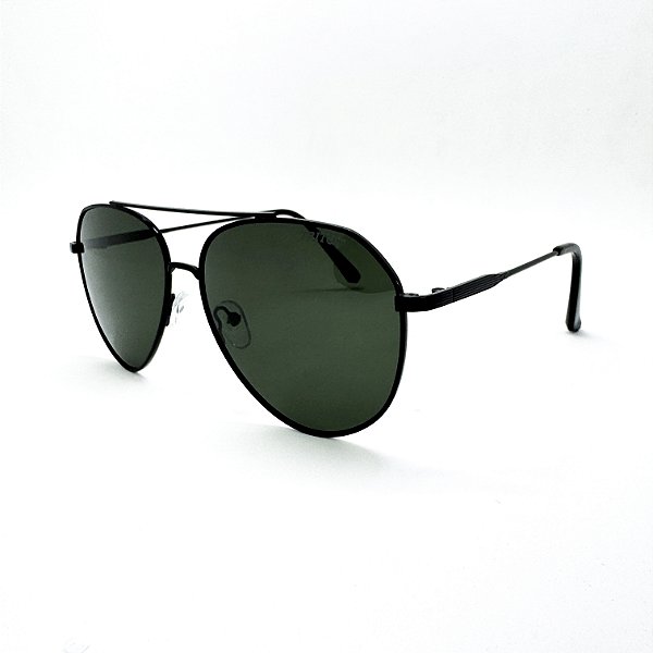 ÓCULOS DE SOL TRITON EYEWEAR POLARIZADO AVIADOR METAL PRETO