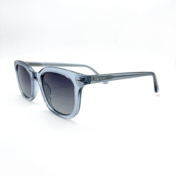 ÓCULOS DE SOL TRITON EYEWEAR POLARIZADO QUADRADO ACETATO AZUL
