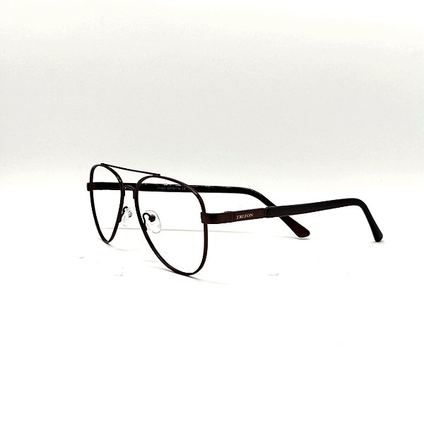 ÓCULOS DE GRAU TRITON EYEWEAR AVIADOR METAL COBRE
