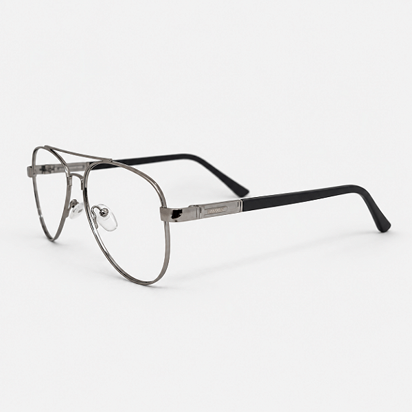 ARMAÇÃO DE GRAU TRITON EYEWEAR AVIADOR METAL PRATA