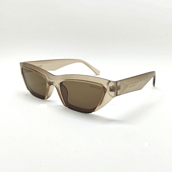 ÓCULOS DE SOL TRITON EYEWEAR RETRÔ ACETATO MARROM