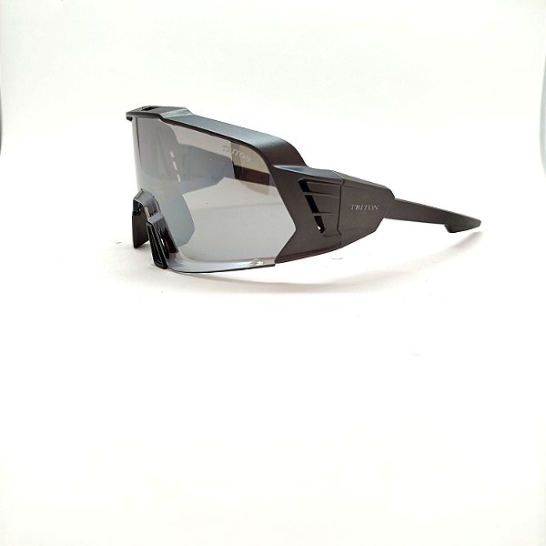 ÓCULOS DE SOL TRITON EYEWEAR ESPORTIVO ACETATO CINZA