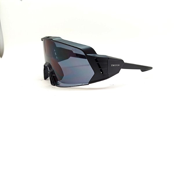 ÓCULOS DE SOL TRITON EYEWEAR ESPORTIVO ACETATO PRETO