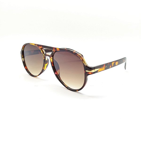 ÓCULOS DE SOL TRITON EYEWEAR AVIADOR ACETATO MARROM TARTARUGA