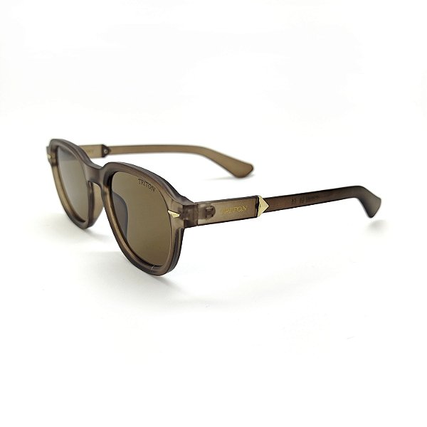 ÓCULOS DE SOL TRITON EYEWEAR QUADRADO ACETATO MARROM
