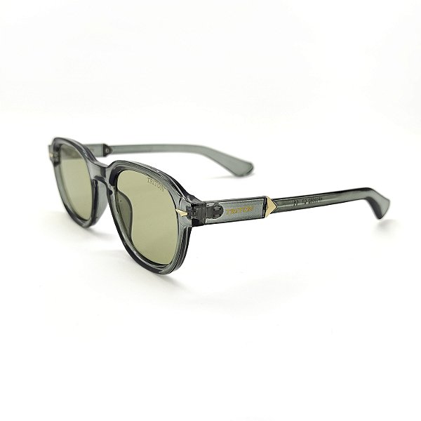 ÓCULOS DE SOL TRITON EYEWEAR QUADRADO ACETATO CINZA