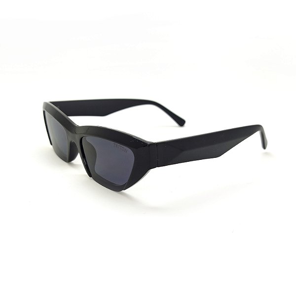 ÓCULOS DE SOL TRITON EYEWEAR RETRÔ ACETATO PRETO
