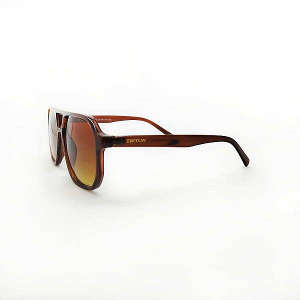 ÓCULOS DE SOL TRITON EYEWEAR AVIADOR ACETATO MARROM