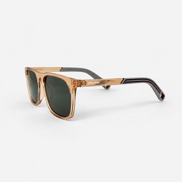 ÓCULOS DE SOL TRITON EYEWEAR POLARIZADO QUADRADO ACETATO NUDE