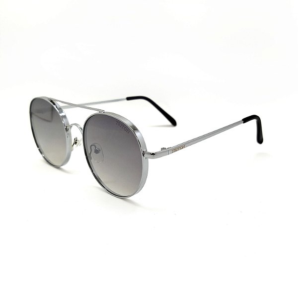 ÓCULOS DE SOL TRITON EYEWEAR REDONDO METAL PRATA