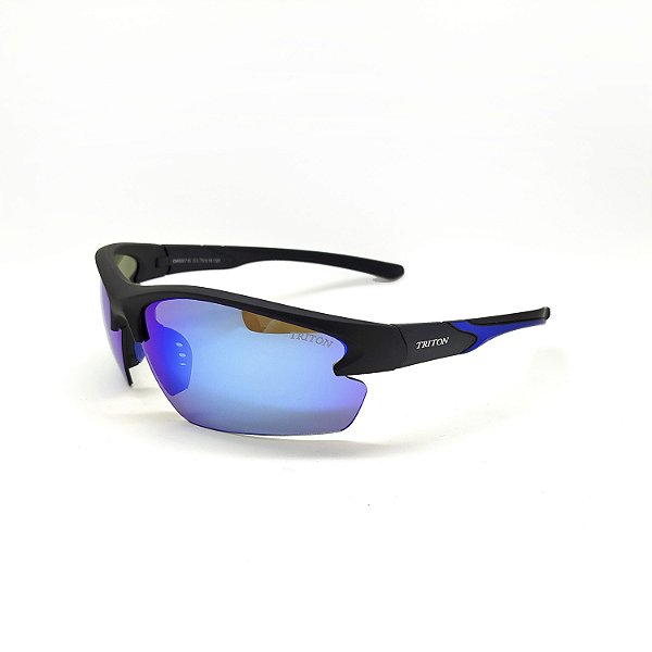 ÓCULOS DE SOL TRITON EYEWEAR ESPORTIVO ACETATO PRETO