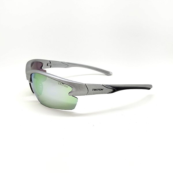 ÓCULOS DE SOL TRITON EYEWEAR ESPORTIVO ACETATO CINZA