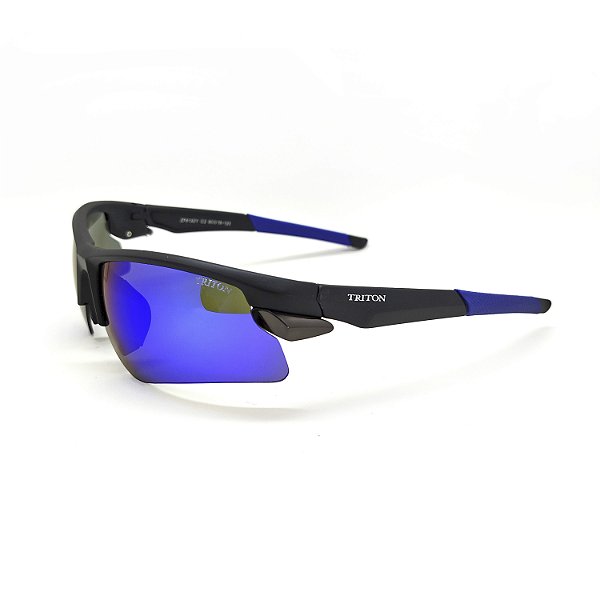 ÓCULOS DE SOL TRITON EYEWEAR ESPORTIVO ACETATO PRETO