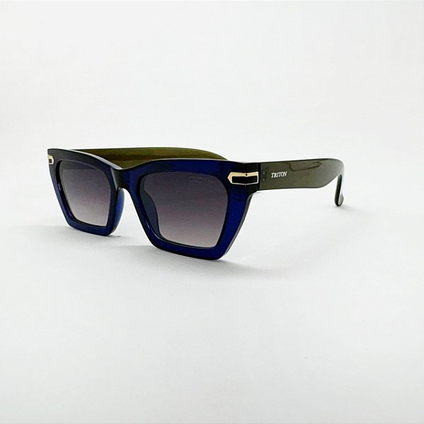 ÓCULOS DE SOL TRITON EYEWEAR GATINHO ACETATO AZUL