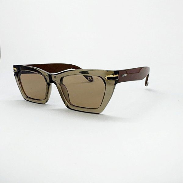ÓCULOS DE SOL TRITON EYEWEAR GATINHO ACETATO MARROM