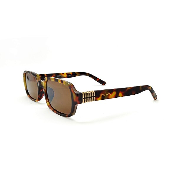 ÓCULOS DE SOL TRITON EYEWEAR RETRÔ ACETATO TARTARUGA