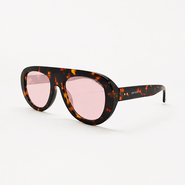 ÓCULOS DE SOL TRITON EYEWEAR AVIADOR MARROM TARTARUGA