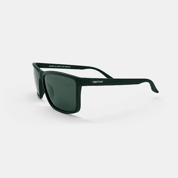 ÓCULOS DE SOL TRITON EYEWEAR POLARIZADO QUADRADO ACETATO PRETO