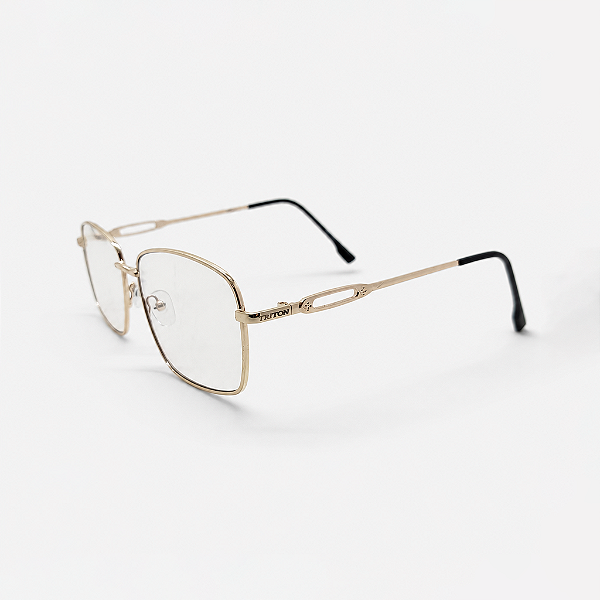 ARMAÇÃO DE GRAU TRITON EYEWEAR QUADRADO METAL DOURADO