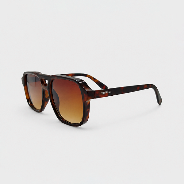 ÓCULOS DE SOL TRITON EYEWEAR AVIADOR ACETATO MARROM TARTRUGA