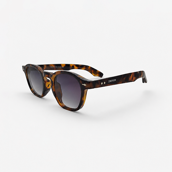 ÓCULOS DE SOL TRITON EYEWEAR QUADRADO ACETATO MARROM TARTARUGA