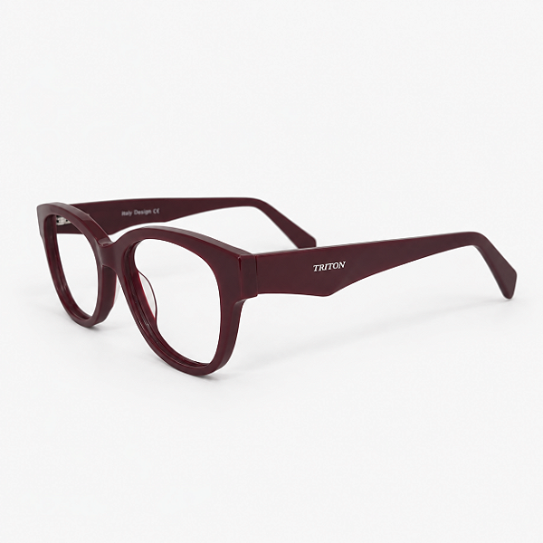 ARMAÇÃO DE GRAU TRITON EYEWEAR GATINHO ACETATO VINHO