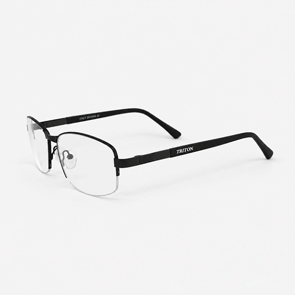 ARMAÇÃO DE GRAU TRITON EYEWEAR RETANGULAR METAL PRETO