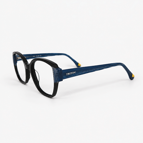 ARMAÇÃO DE GRAU TRITON EYEWEAR GATINHO ACETATO PRETO