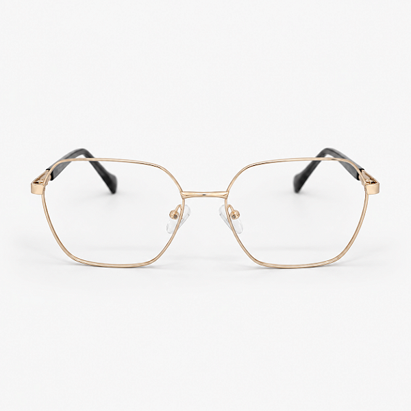 ARMAÇÃO DE GRAU TRITON EYEWEAR QUADRADO METAL DOURADO