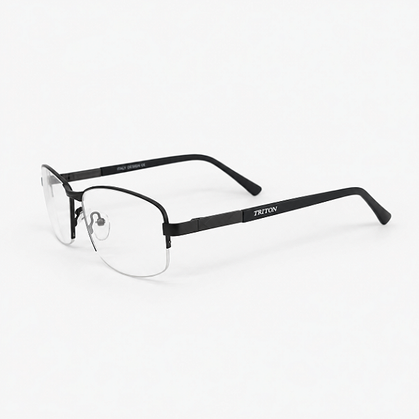 ARMAÇÃO DE GRAU TRITON EYEWEAR RETANGULAR METAL GRAFITE