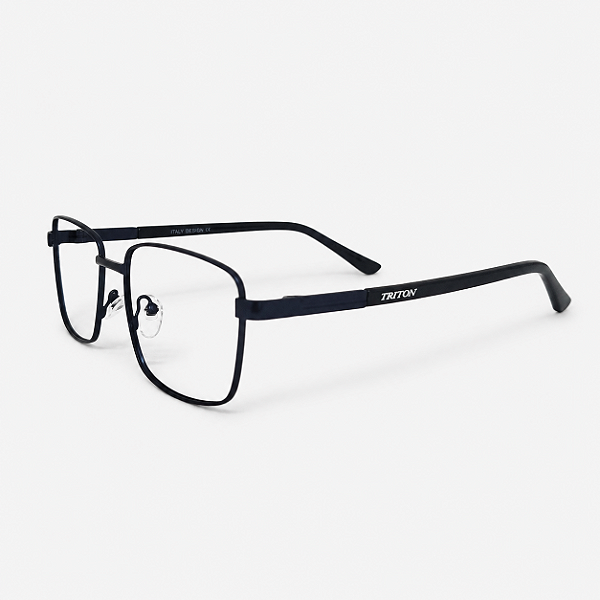 ARMAÇÃO DE GRAU TRITON EYEWEAR RENTAGULAR METAL AZUL