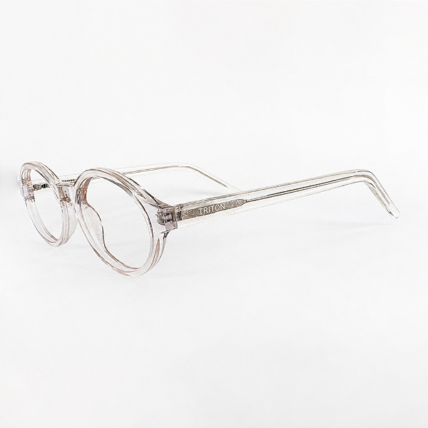 ARMAÇÃO DE GRAU TRITON EYEWEAR OVAL ACETATO TRANSPARENTE