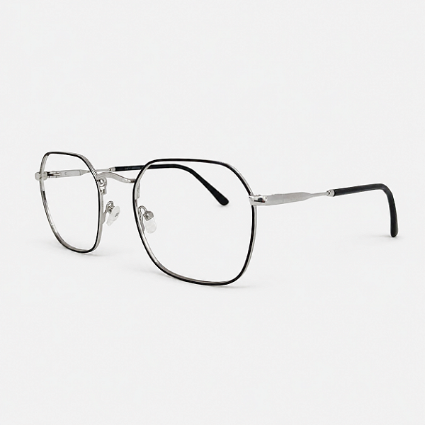 ARMAÇÃO DE GRAU TRITON EYEWEAR QUADRADO METAL PRATA