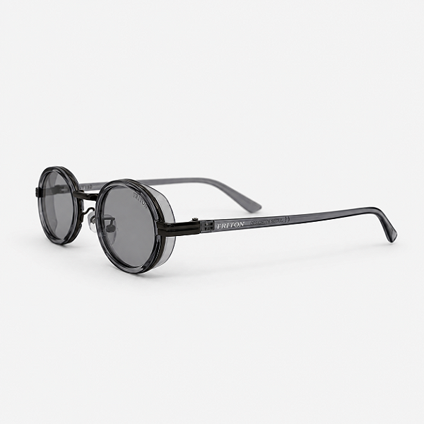 ÓCULOS DE SOL TRITON EYEWEAR OVAL ACETATO CINZA