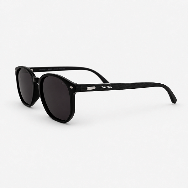 ÓCULOS DE SOL TRITON EYEWEAR POLARIZADO QUADRADO ACETATO PRETO