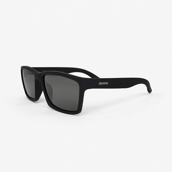 ÓCULOS DE SOL TRITON EYEWEAR POLARIZADO QUADRADO PRETO FOSCO
