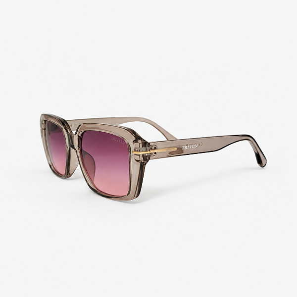 ÓCULOS DE SOL TRITON EYEWEAR QUADRADO ACETATO CINZA