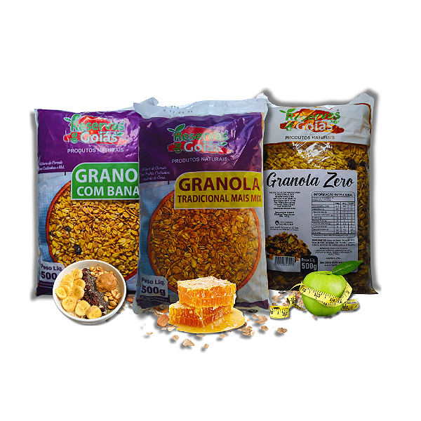 Combo +Fibra(Banana + Mix + Zero Açúcar) – Cajuzin