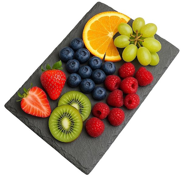 Prato ardósia negra guilhotinada 22x32